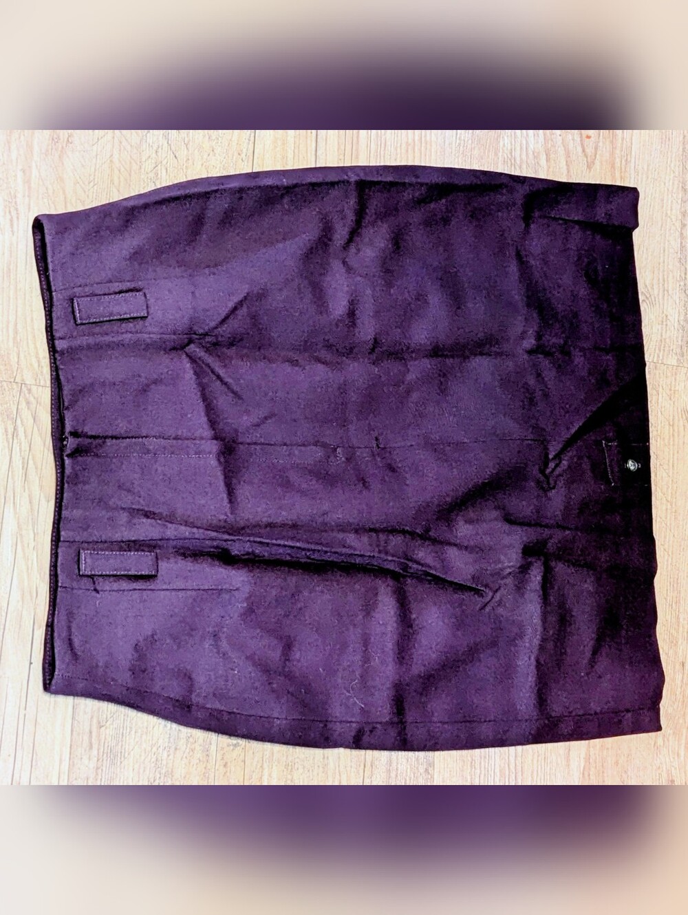 Vintage Women's Deep Purple Pencil Skirt Classic Tailored Fit